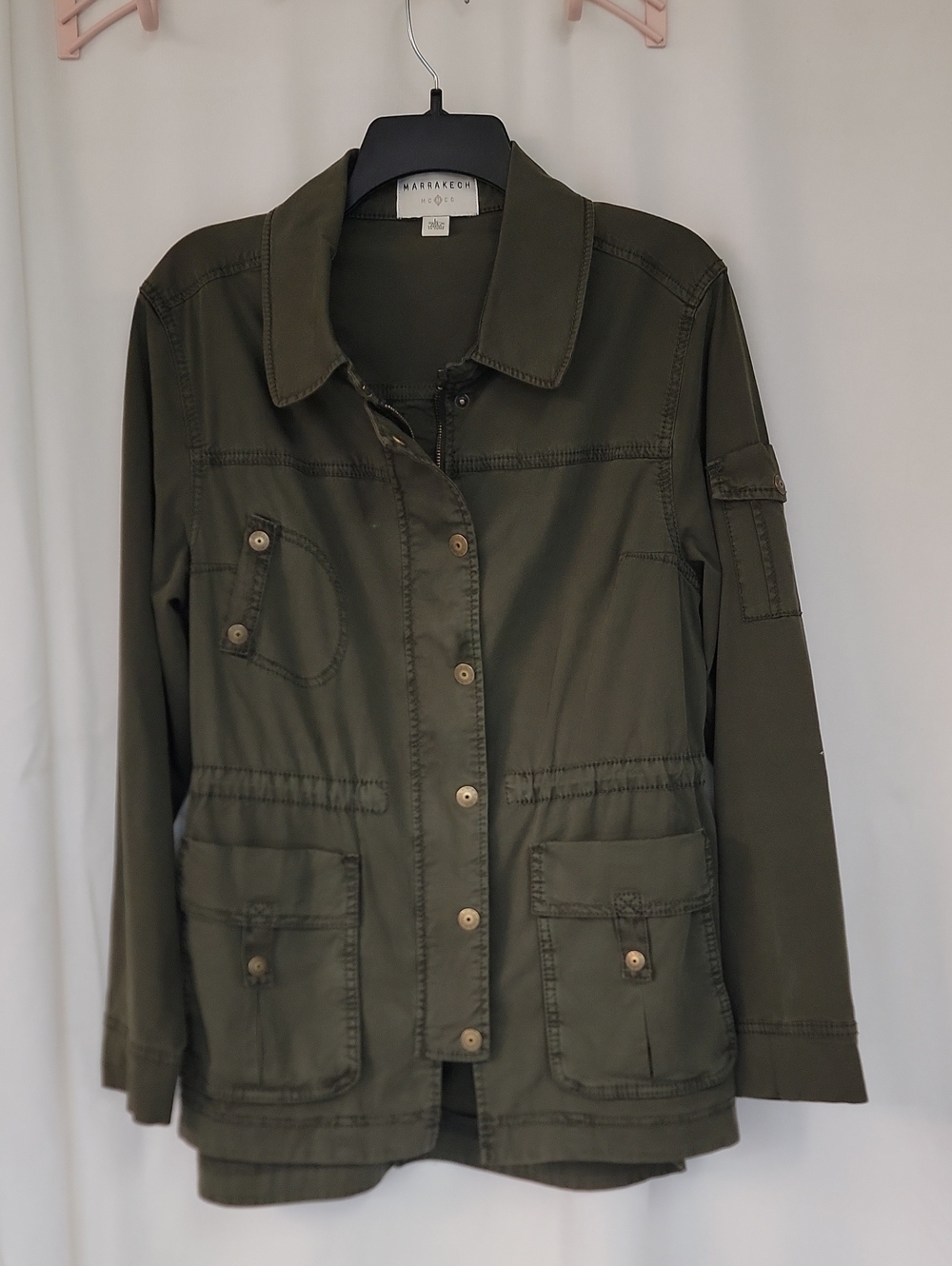 Marrakech Olive Utility Jacket for Women